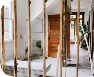 Demolition crew preparing a property for renovation