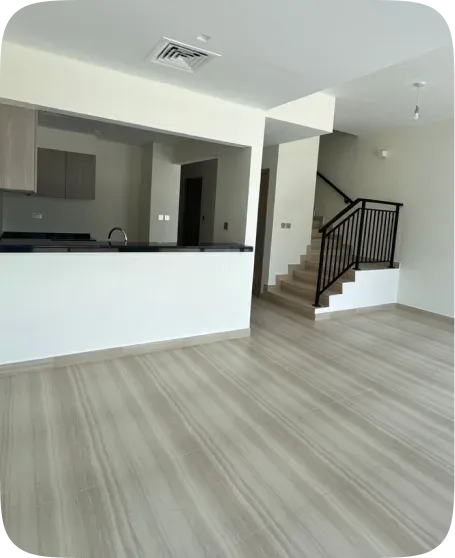 Fully renovated open-concept living space in a residential renovation by PCC
