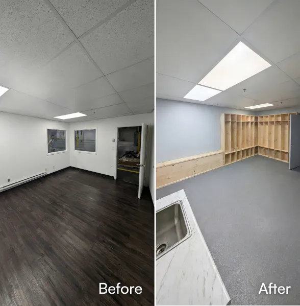 Before and after renovation 5