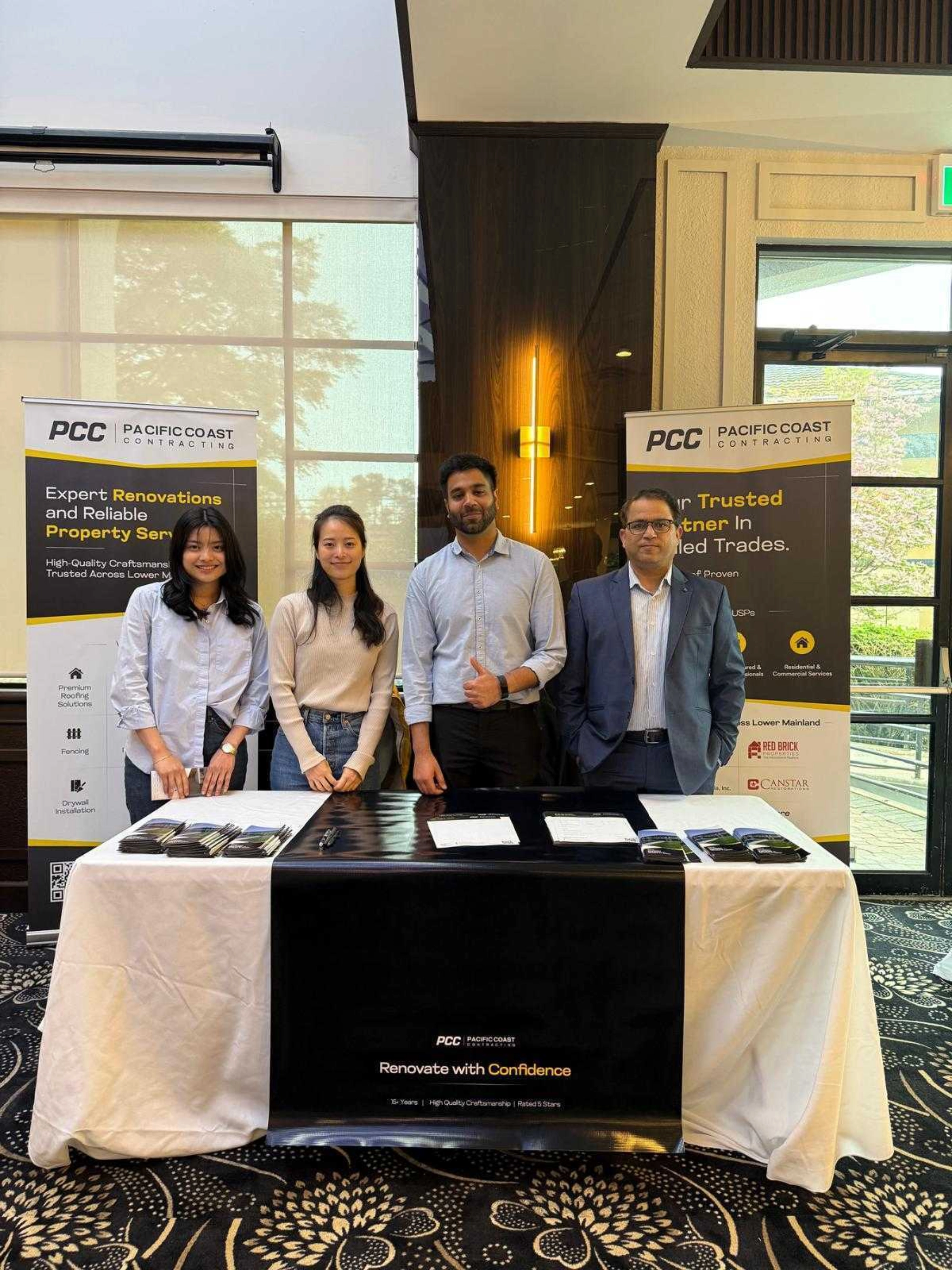 Renovation team at work