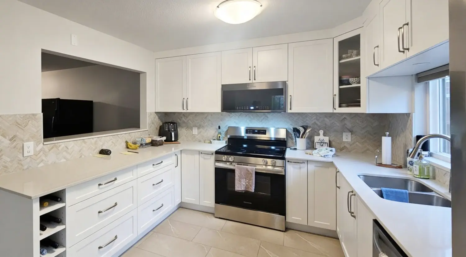 Kitchen renovation project - Langley | Kitchen Island Installation